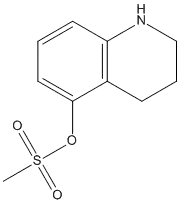 Molecular Structure of 72995-17-6 (5-Quinolinol, 1,2,3,4-tetrahydro-, methanesulfonate (ester))